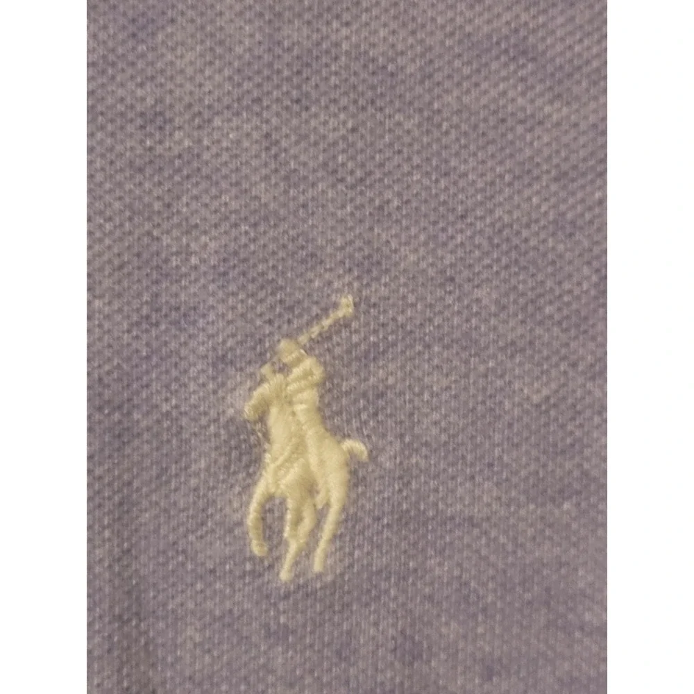 POLO RALPH‎ LAUREN Purple Heather Custom Slim Fit Polo Shirt 100% Cotton LARGE